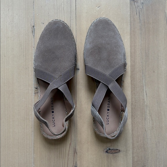 Lucky Brand Shoes - Lucky Brand Suede Espadrille Flats